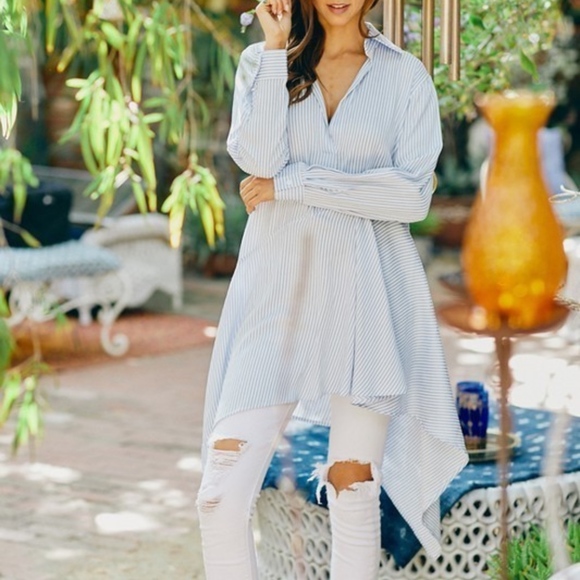 Pinstriped Top - Picture 1 of 7